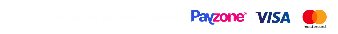 Moyens de paiement acceptés - Payzone, Visa, Mastercard